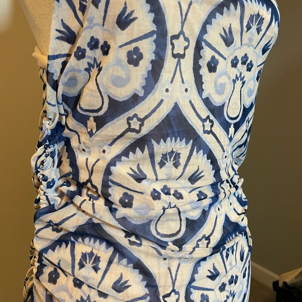 House of Harlow | One shoulder Ruched Midi Dress - Picture 3 of 4
